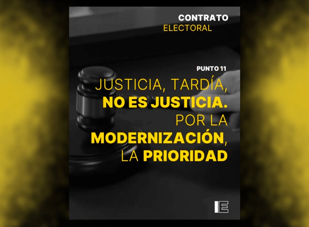 11. JUSTICIA, TARDÍA, NO ES JUSTICIA. POR LA MODERNIZACIÓN, LA PRIORIDAD