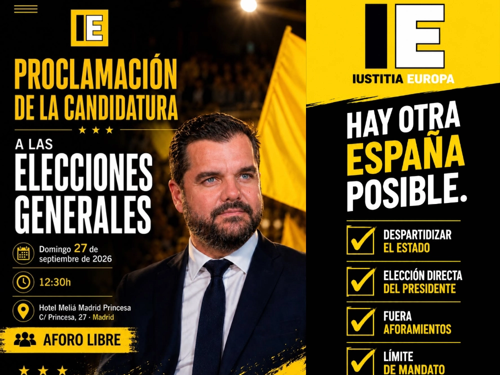 PROCLAMACIÓN DE LA CANDIDATURA DE IUSTITIA A LAS ELECCIONES GENERALES