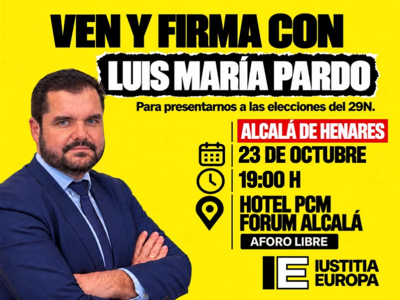 FIRMA LA CANDIDATURA DE PARDO PARA LAS ELECCIONES 29N EN ALCALÁ DE HENARES
