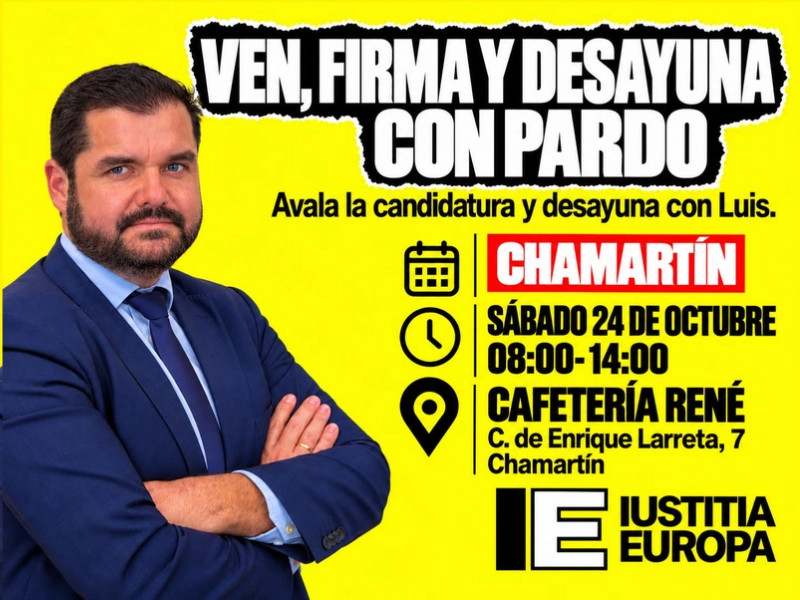 FIRMA LA CANDIDATURA DE PARDO PARA LAS ELECCIONES DEL 29N EN CHAMARTÍN