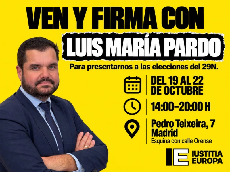 FIRMA LA CANDIDATURA DE PARDO PARA LAS ELECCIONES DEL 29N EN MADRID CAPITAL
