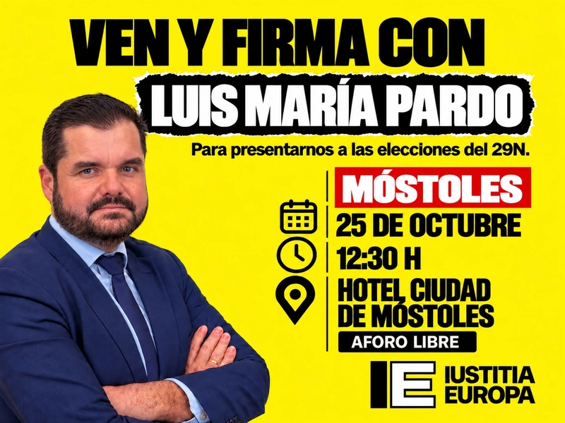 FIRMA LA CANDIDATURA DE PARDO PARA LAS ELECCIONES DEL 29N EN MOSTOLES