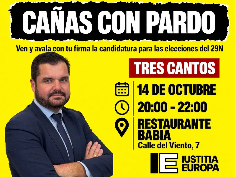 FIRMA LA CANDIDATURA DE PARDO PARA LAS ELECCIONES DEL 29N EN TRES CANTOS