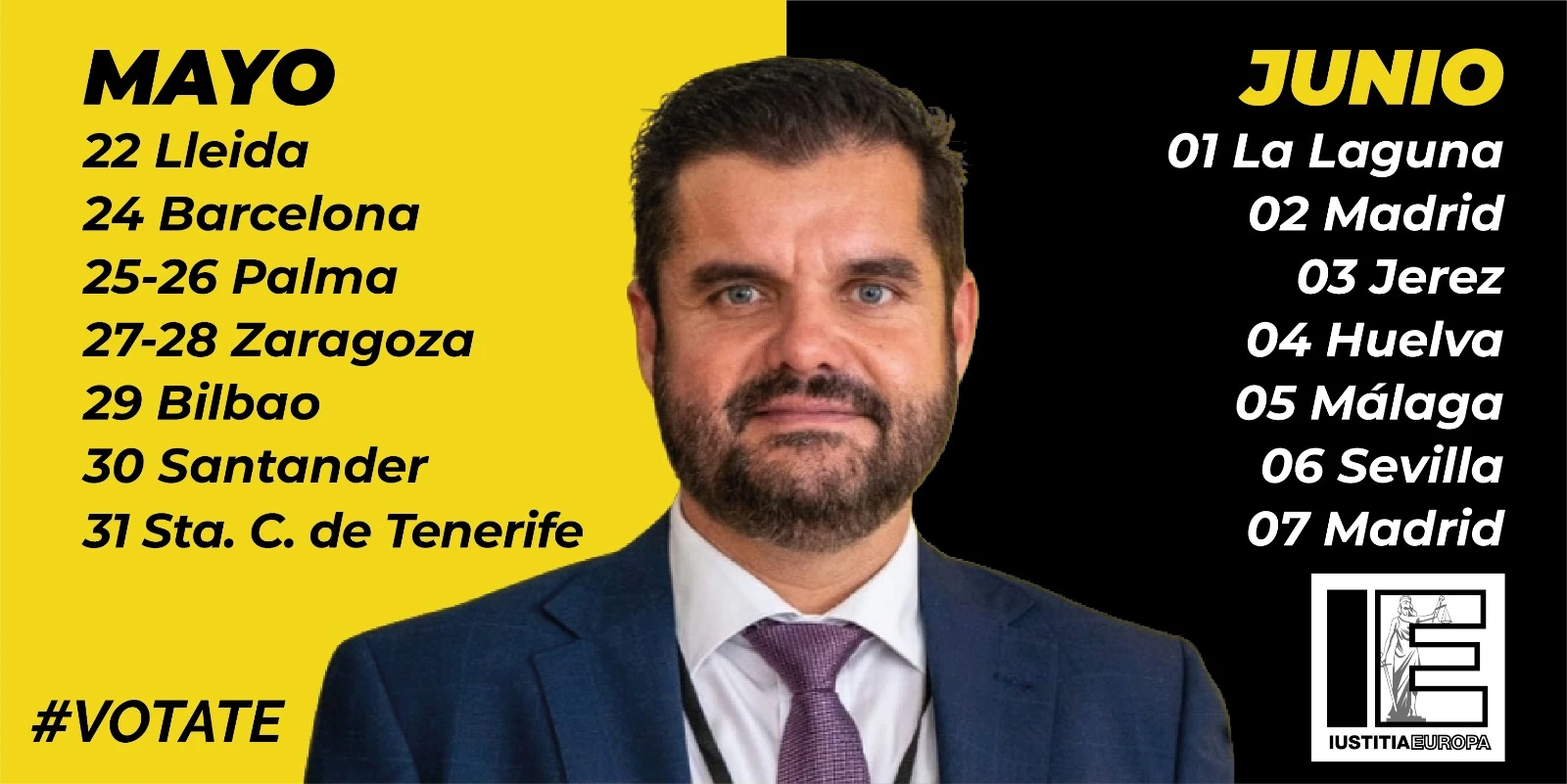 ACTOS DE CAMPAÑA IUSTITIA EUROPA. Semana del 27-05-2024 a 01-06-2024. Toda la información en tiempo real.