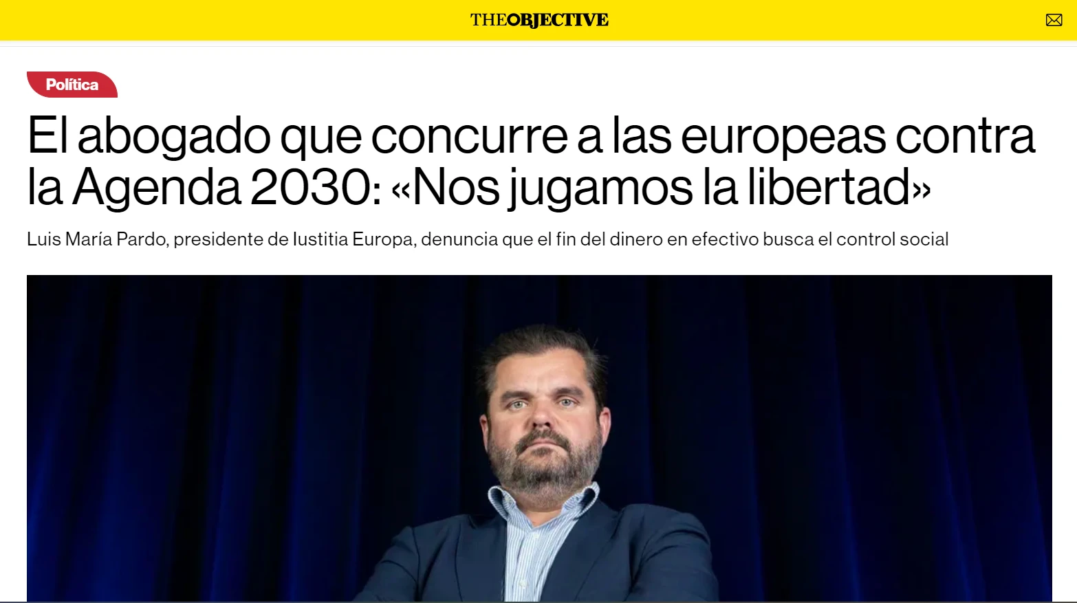 Entrevista de Marcos Ondarra al Presidente Luis María Pardo en The Objective